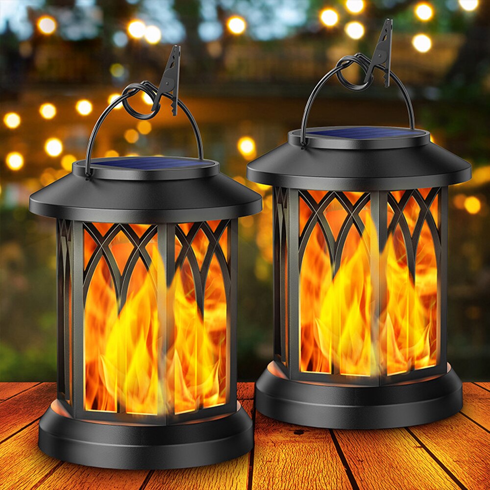 FlameGlow™ - Solar Hanging Flame Lantern