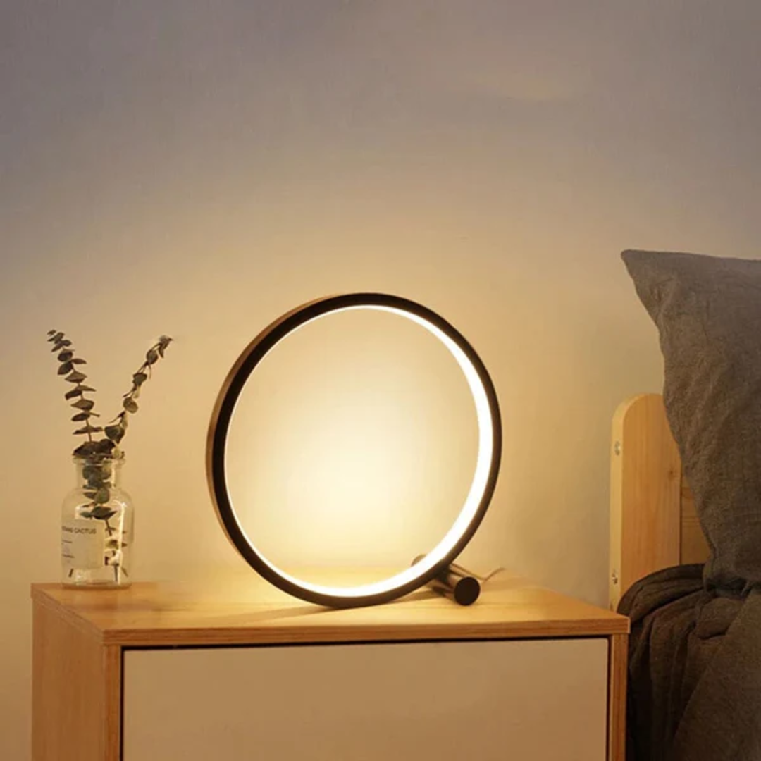 Oia - Modern Circle LED Touch Lamp