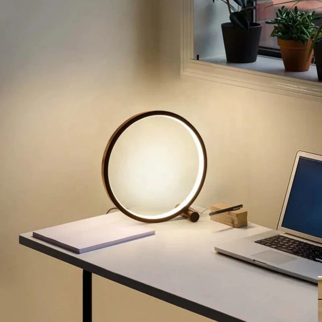 Oia - Modern Circle LED Touch Lamp