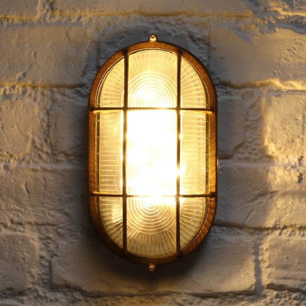 RustiGlow - Oval Solar Wall Light