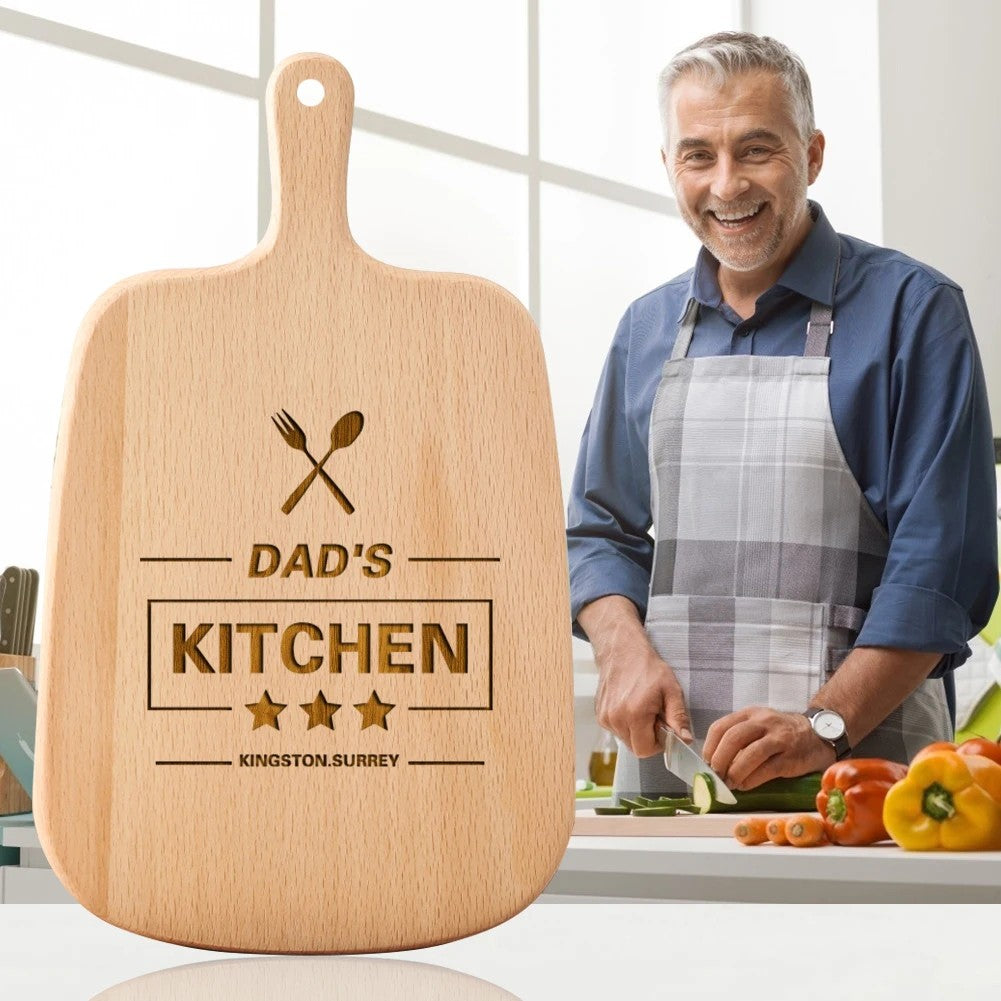 Elegant Custom Kitchen Cutting Board – Personalized Wooden Gift