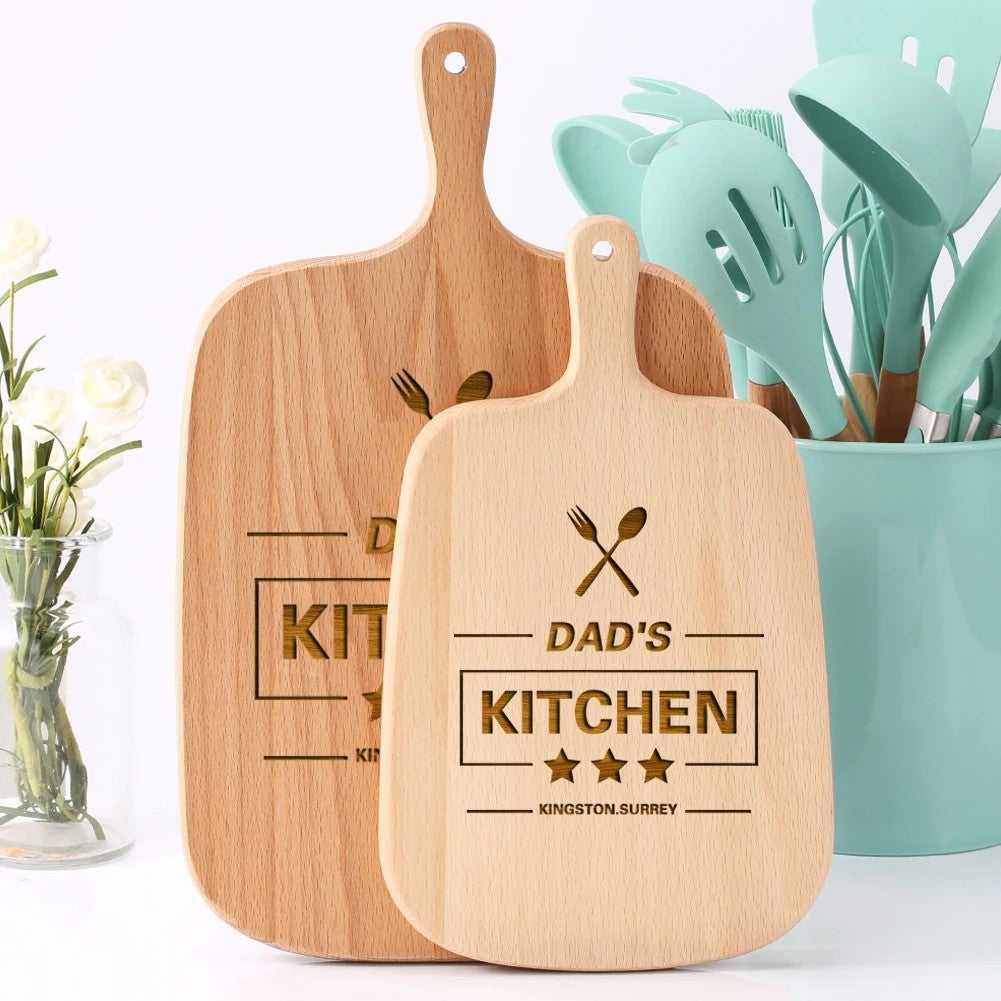 Elegant Custom Kitchen Cutting Board – Personalized Wooden Gift